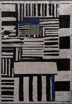 Oxford Black - Beige Rug
