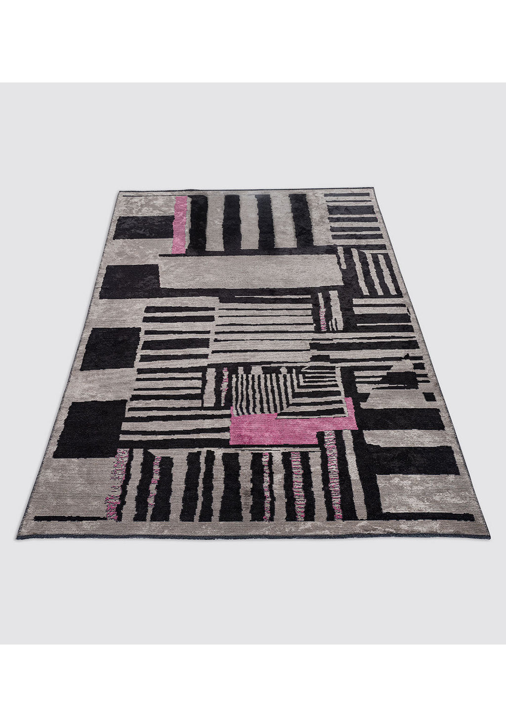 Oxford Black - Grey Rug