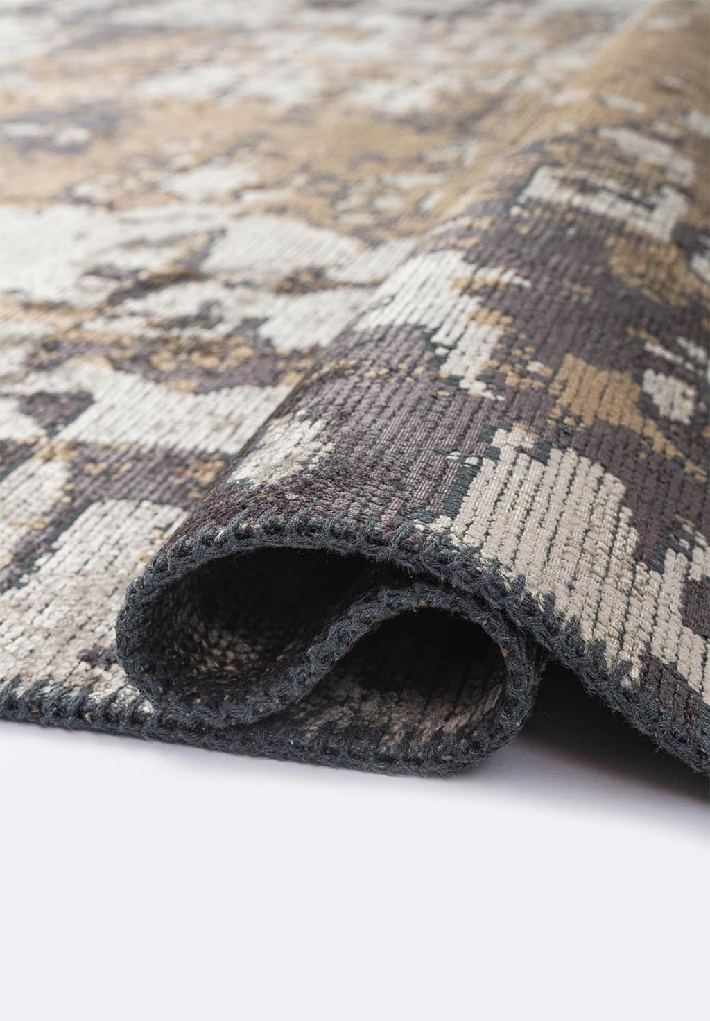 Corfu Charcoal - Light Brown Rug