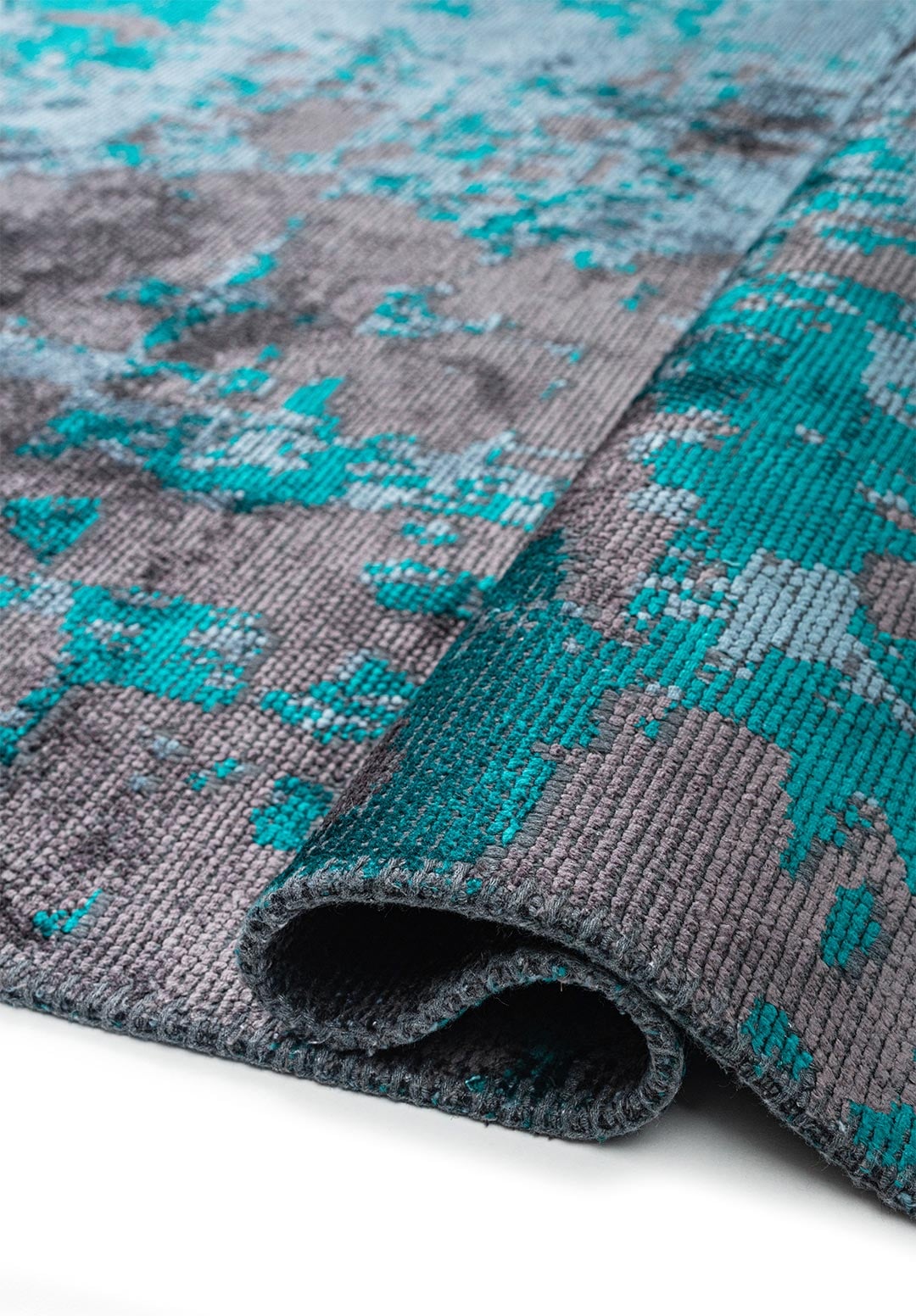 Corfu Dark Turquoise - Petrol Rug