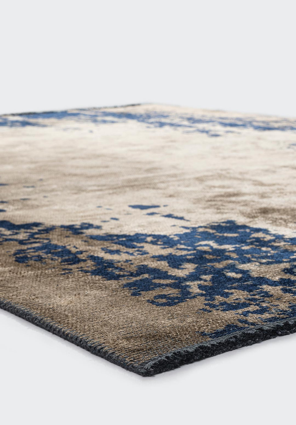 Stockholm Dark Navy - Dark Beige Rug