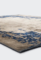 Stockholm Dark Navy - Dark Beige Rug