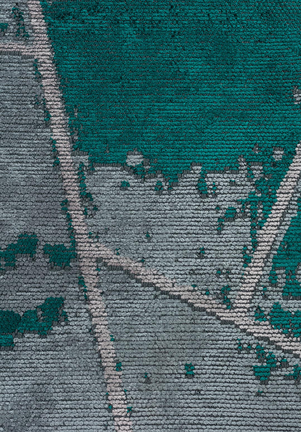 Bremen Dark Turquoise - Light Grey Rug