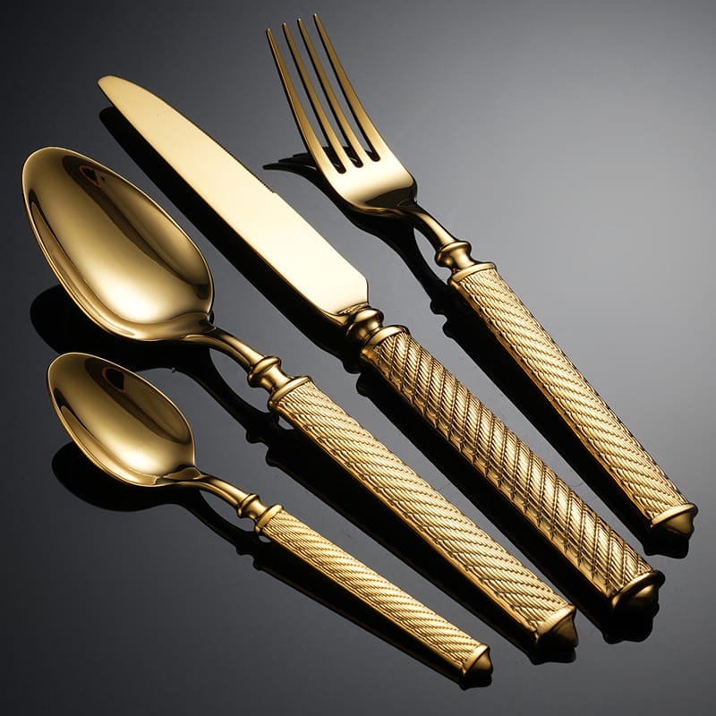Realm Gold Luxury Stainless Steel Cutlery Set