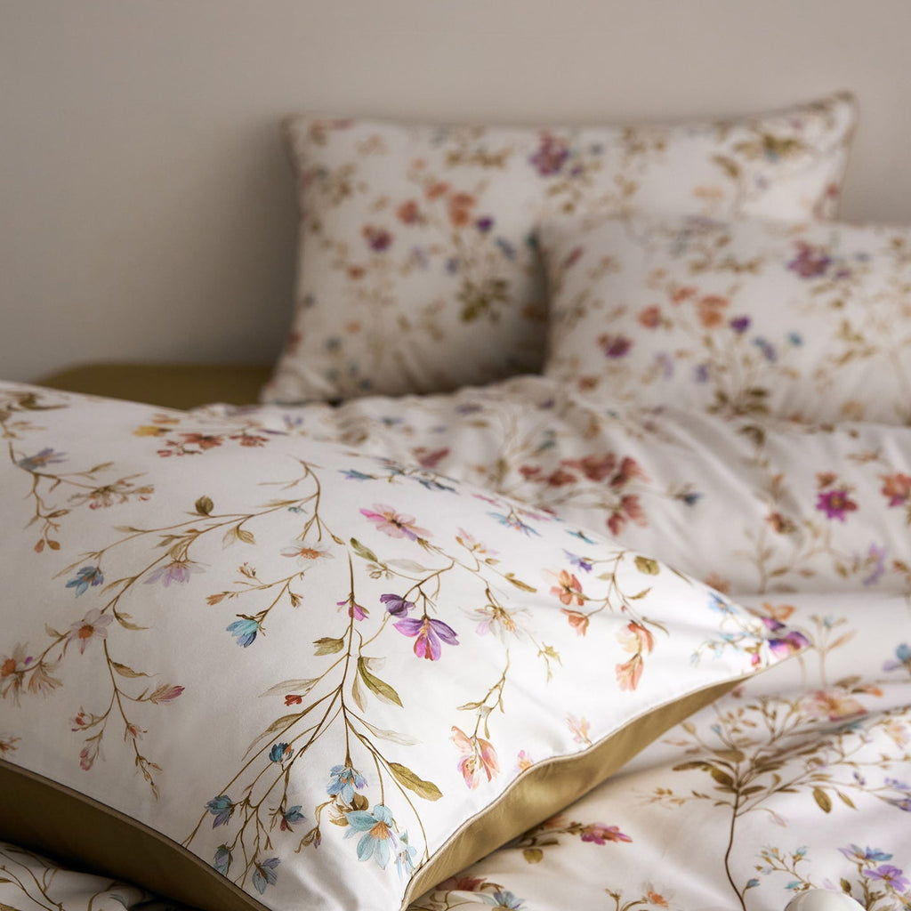 Evren Floral Egyptian Cotton Bedding Set