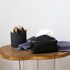 Leather Tissue Box Organiser