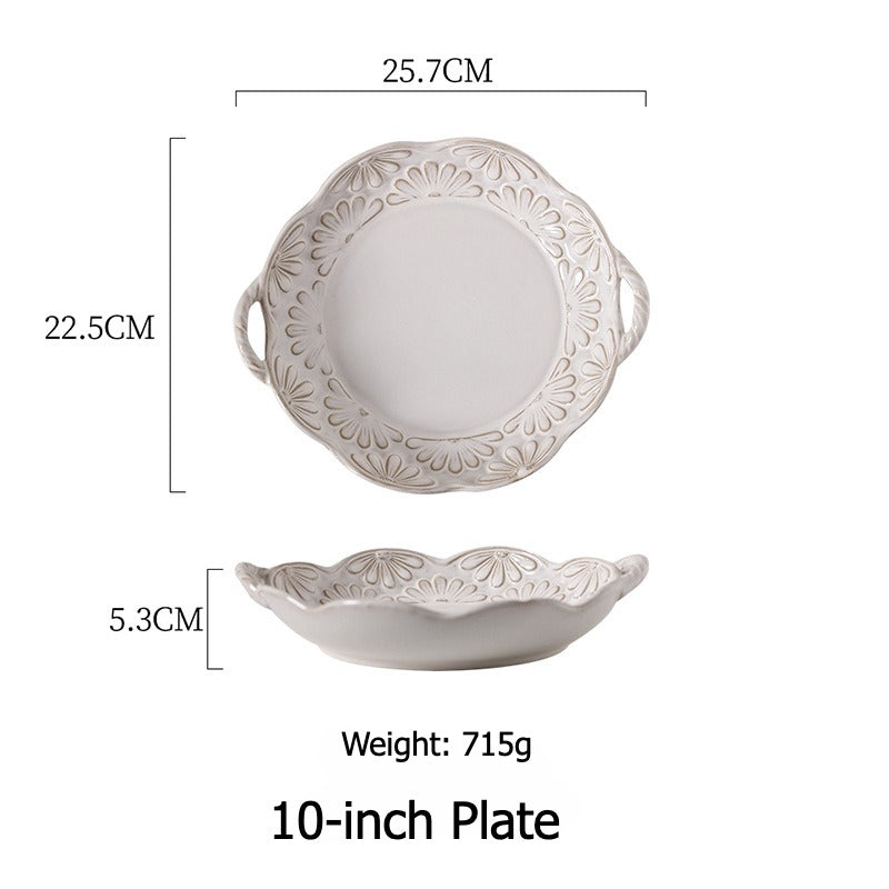 Garland Embossed Ceramic Dinnerware
