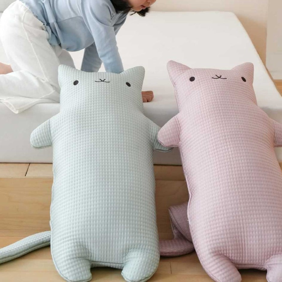 Simple Waffle Kitty Cushion