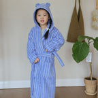 Coastal Striped Kid Bathrobe