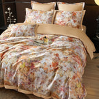 Monetta Floral Bloom Printed Luxury Egyptian Cotton Bedding Set
