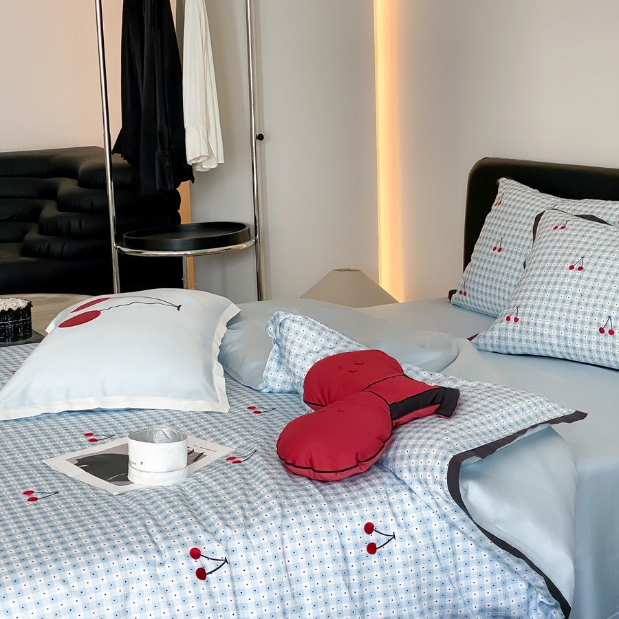 Cherry Soda Lyocell Bedding Set