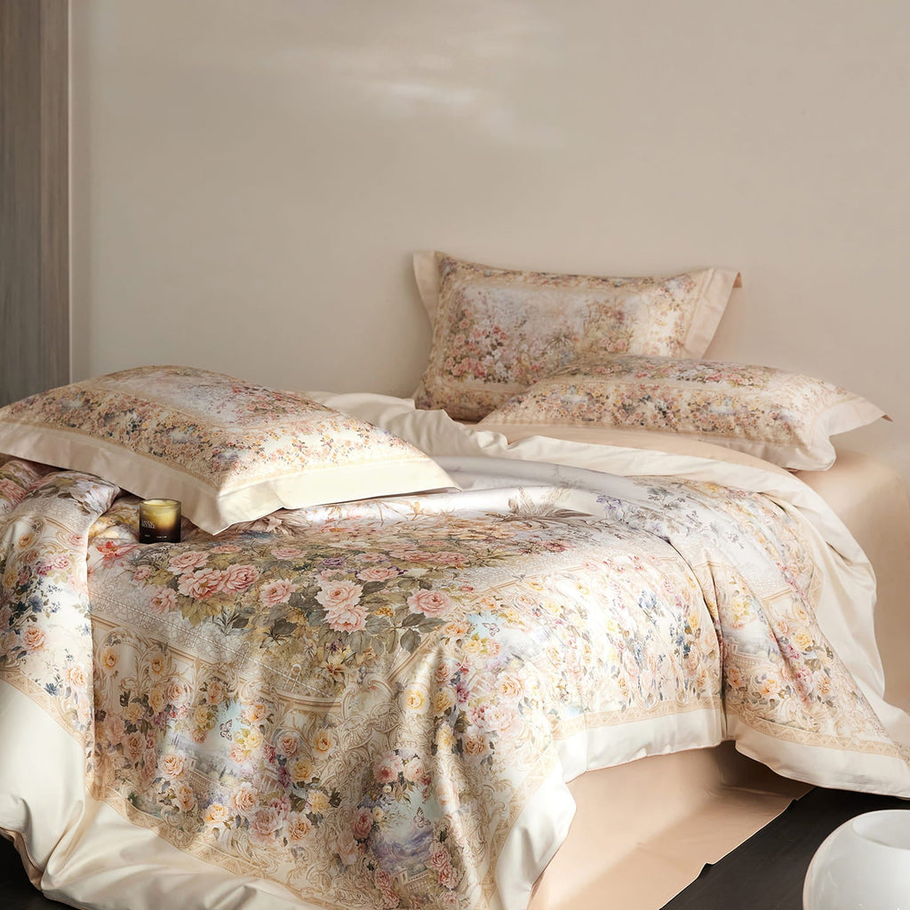Mireya Floral Egyptian Cotton Bedding Set