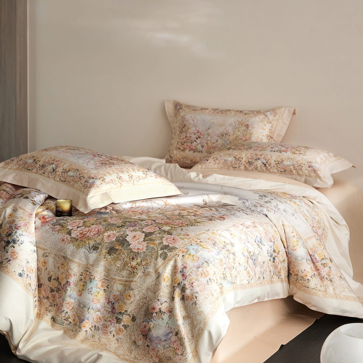 Mireya Floral Egyptian Cotton Bedding Set