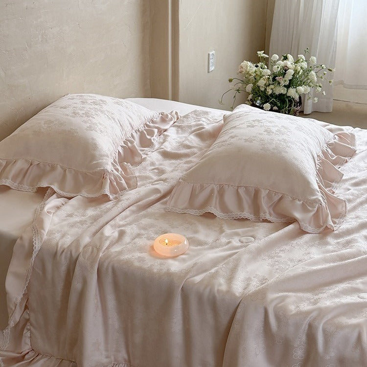 Flower Shower Summer Quilted Blanket