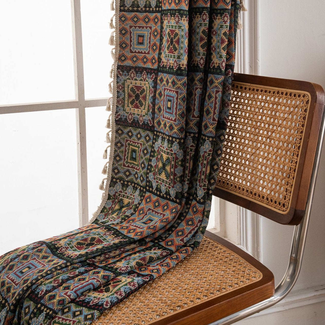 Tribal Totem Tassel Curtain