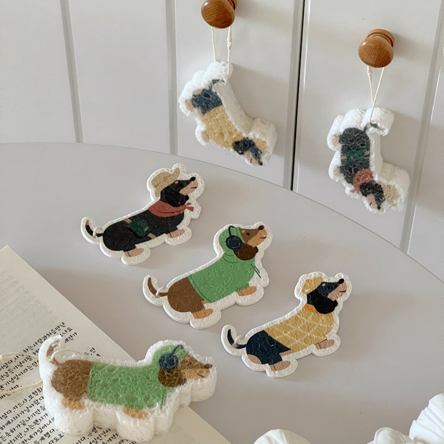 Gentle Dachshund Dish Sponge Set