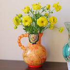 Fiesta Ceramic Pitcher Vase