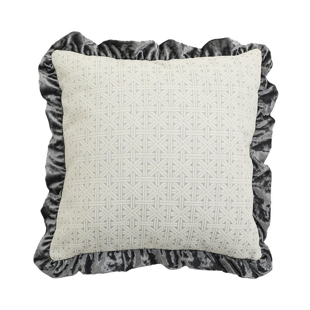 Ornate Ruffle Cushion - FINAL SALE
