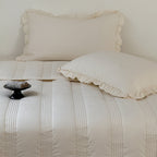 Soft Cream Summer Quilted Blanket