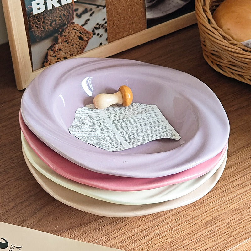 Floral Rose Plate Set