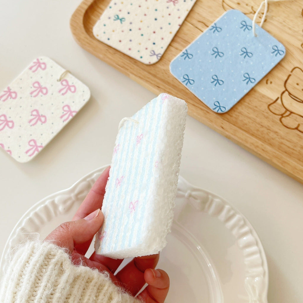 Ribbon Cutie Dish Sponge Set