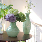 Green Zen Glass Vase