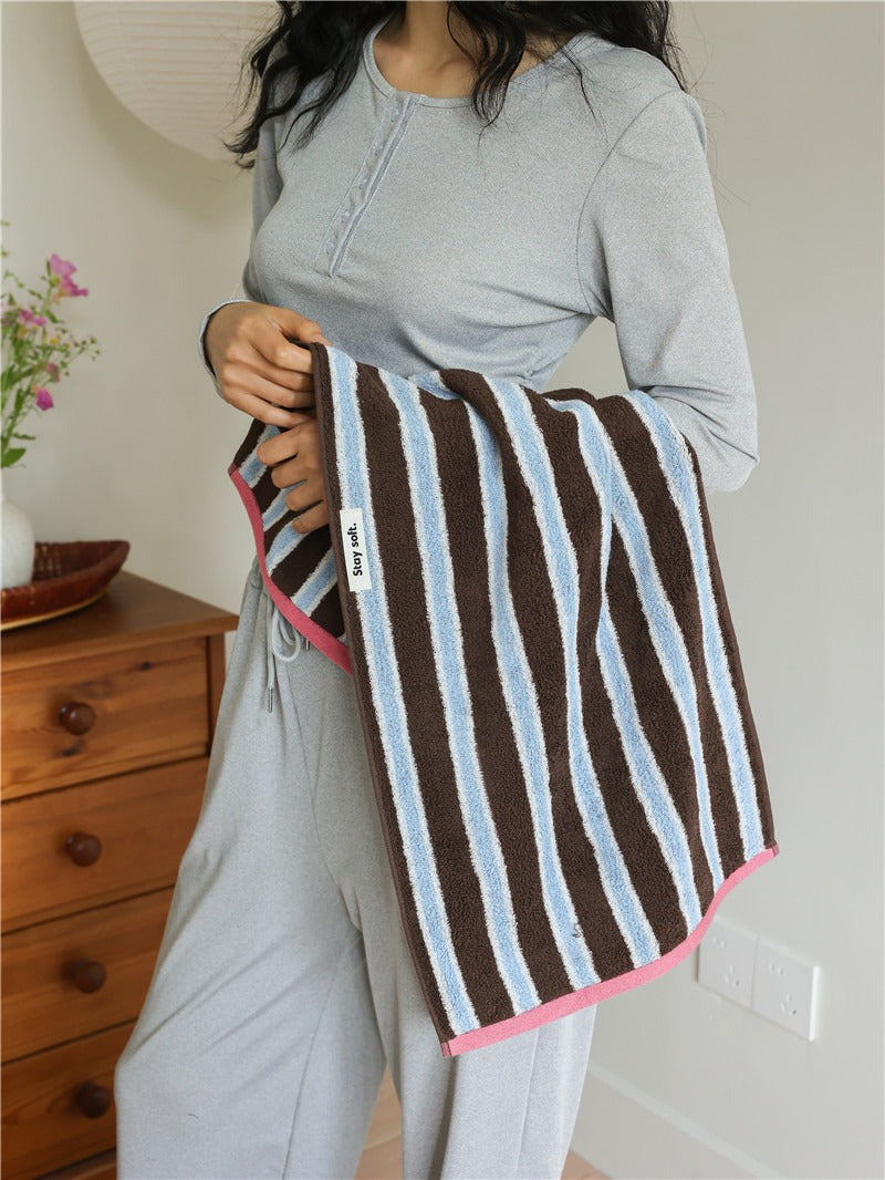 Retro Cafe Stripe Towel