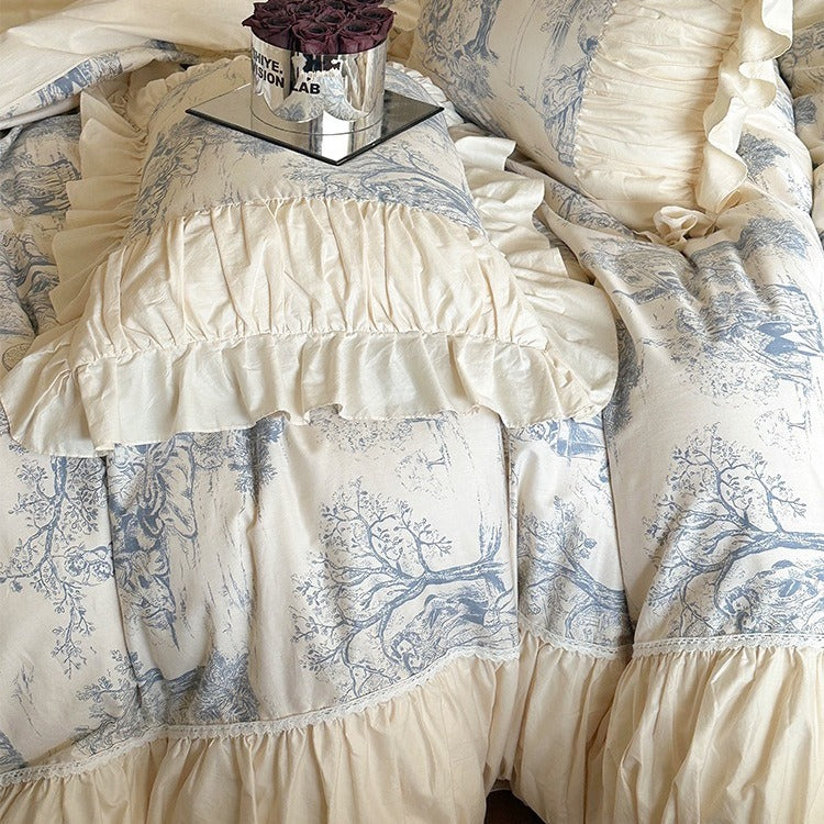 Courtly Blue Quilt Cover Set