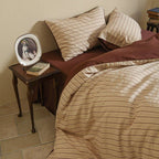 Cosy Farmhouse Stripe Bedding Set