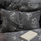 Wabi Sabi Floral Cotton Linen Bedding Set