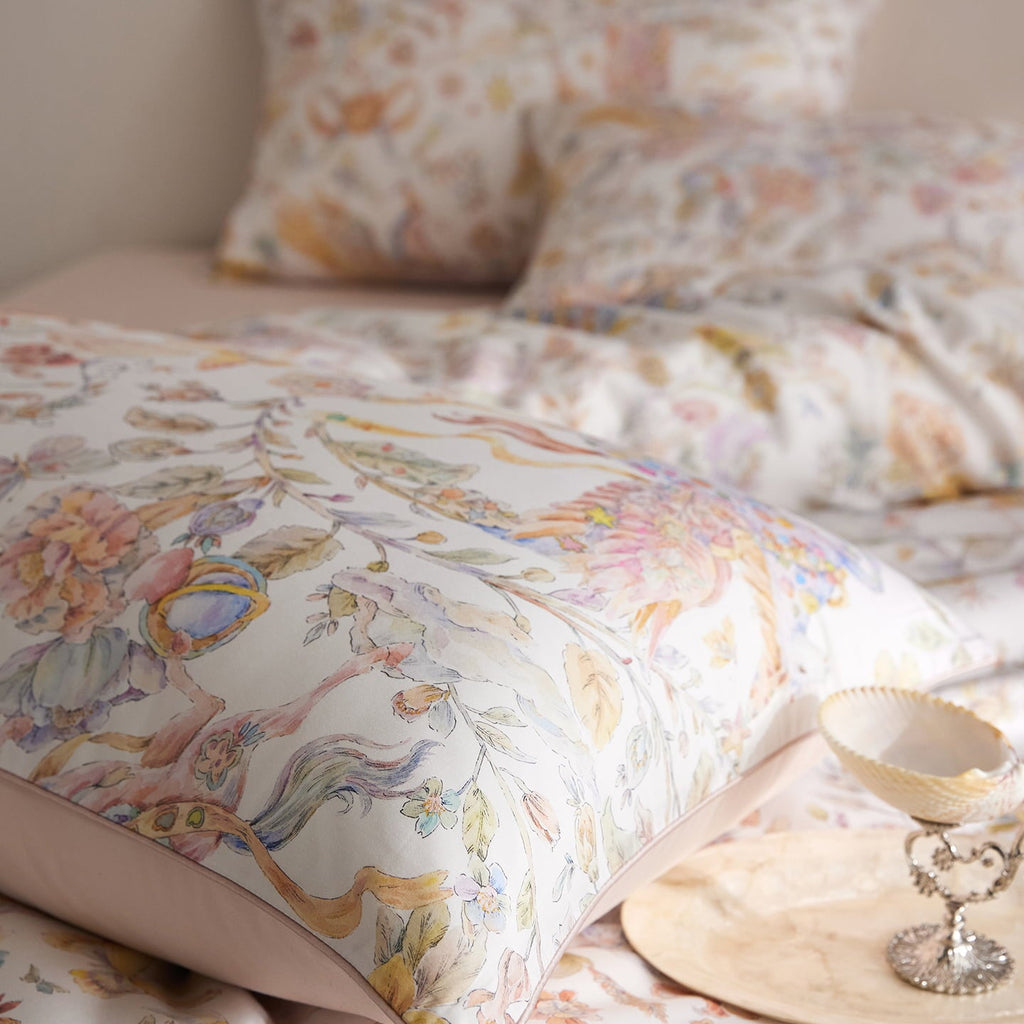 Celestine Unicorn Botanical Egyptian Cotton Bedding Set
