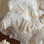 Perpetua Rosy Lace Bedding Set