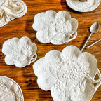 Snowy Leaf Harvest Plate