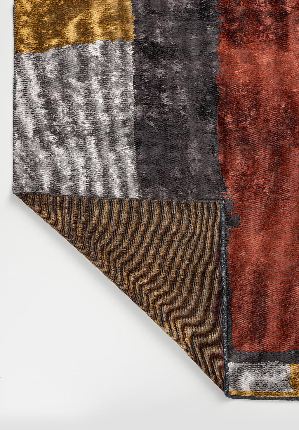 Hamburg Dark Terra - Mustard Rug