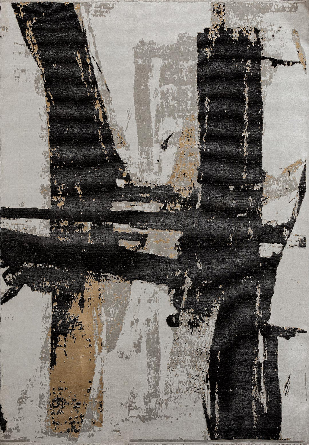 Cannes Black - Light Brown Rug