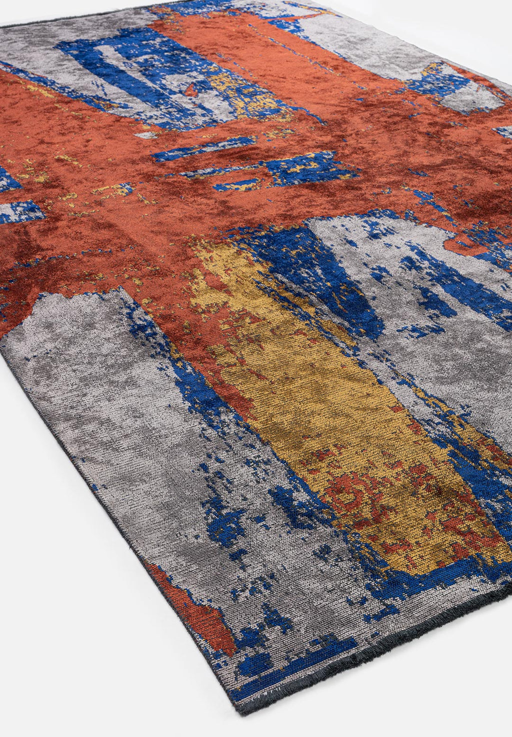 Cannes Dark Terra - Light Grey Rug
