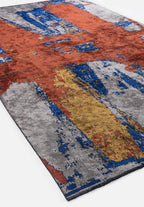 Cannes Dark Terra - Light Grey Rug