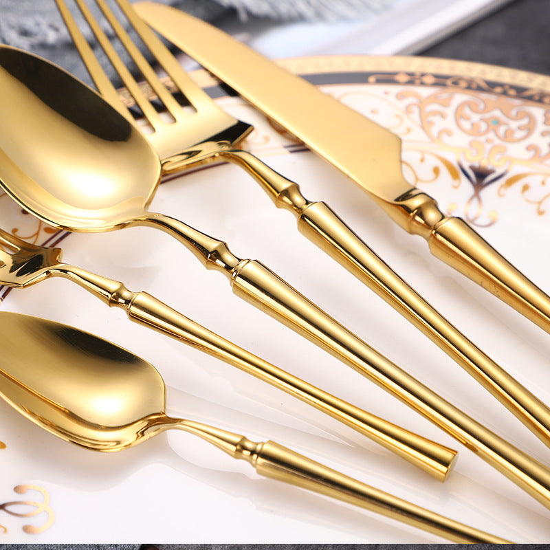 Serena Gold Luxury Stainless Steel Cutlery Set