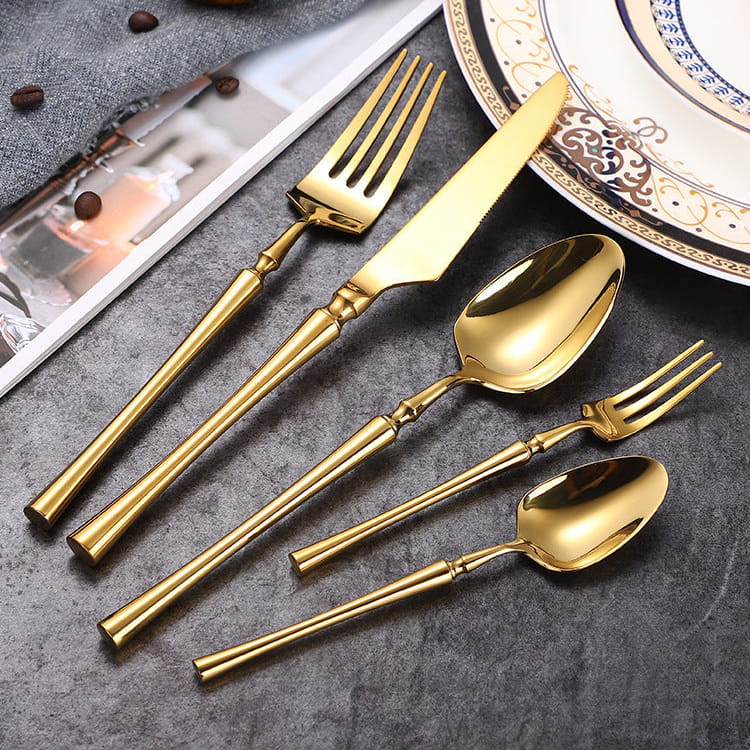 Serena Gold Luxury Stainless Steel Cutlery Set