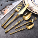 Serena Gold Luxury Stainless Steel Cutlery Set