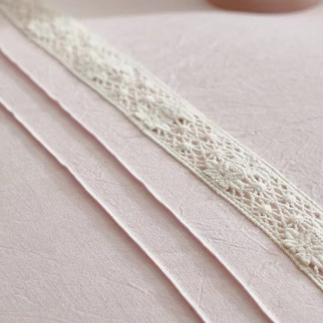 Dreamy Lace Trim Bedding Set