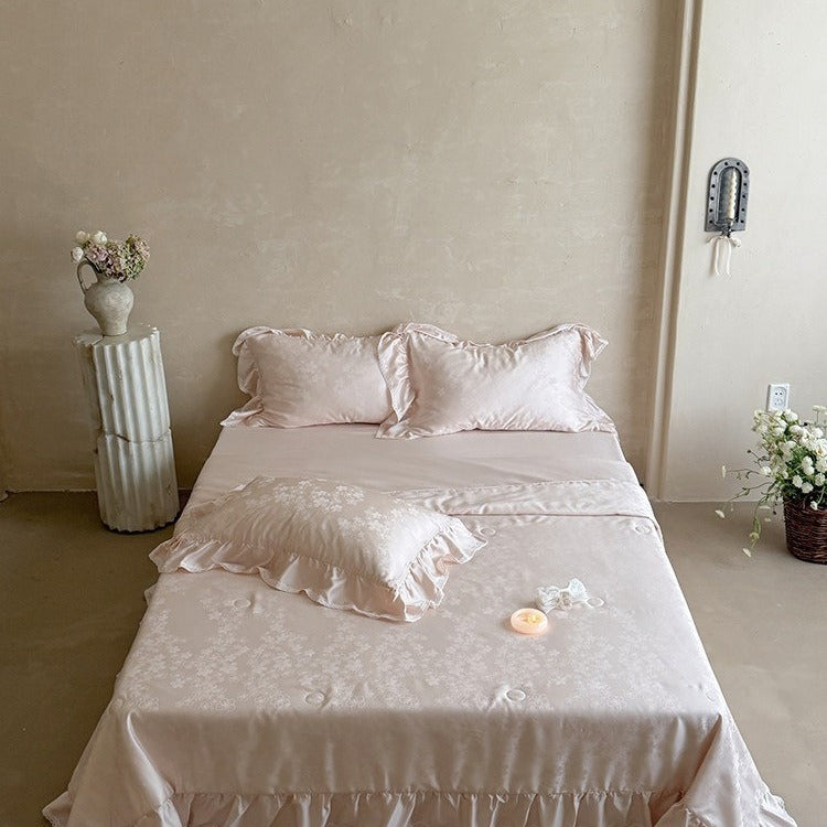 Flower Shower Summer Quilted Blanket