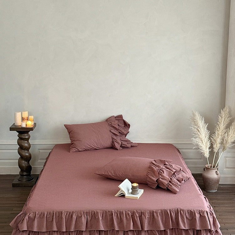 Ruffled Cottage Bedding Set