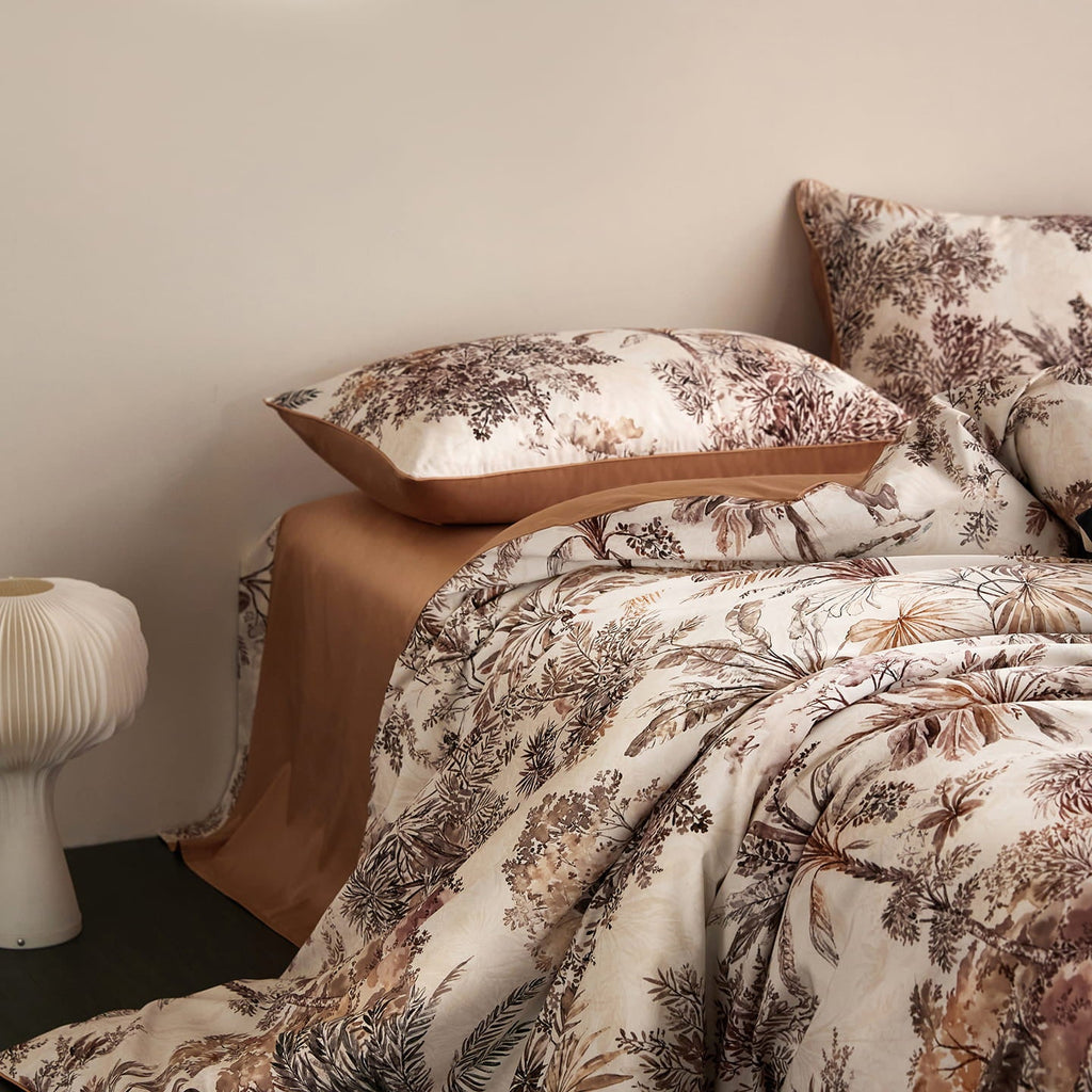 Savona Sunlit Canopy Botanical Egyptian Cotton Bedding Set