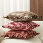 Retro Line Ruffle Cushion