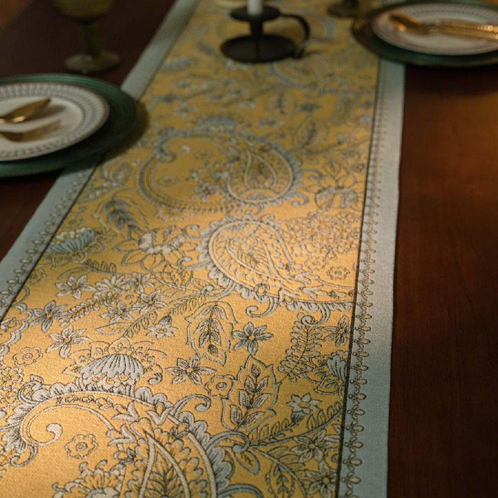 Sunlit Paisley Tassel Runner