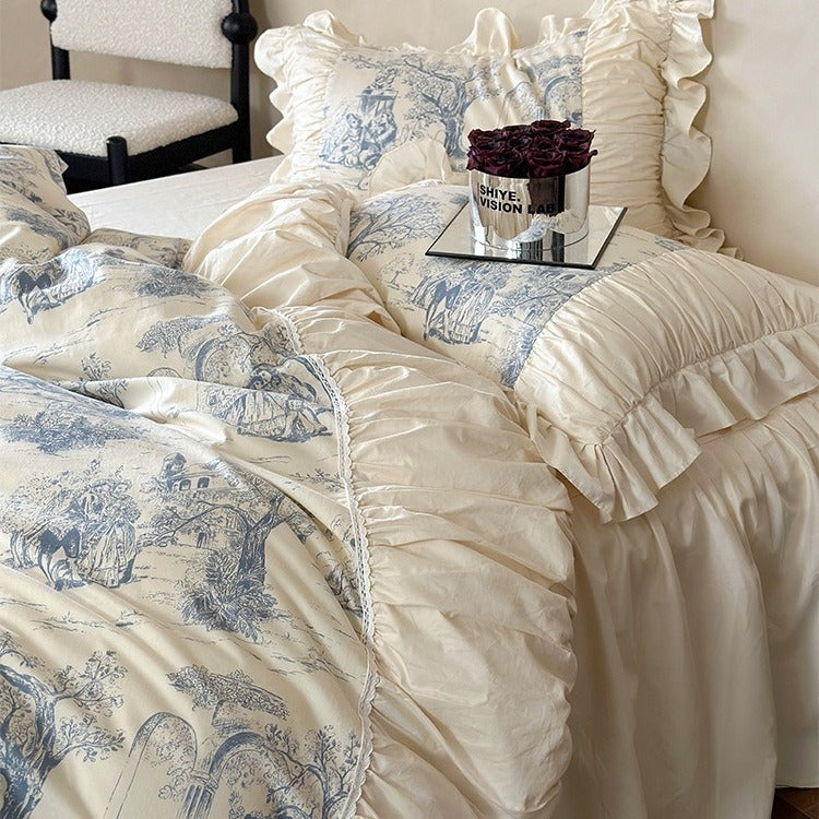 Courtly Blue Quilt Cover Set