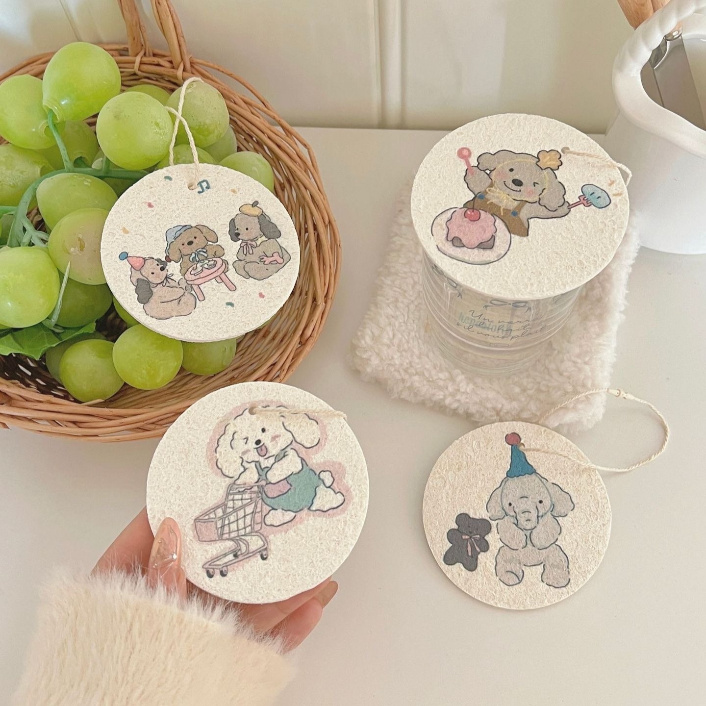 Puppy Party Dish Sponge Set