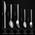 Elle Silver Luxury Stainless Steel Cutlery Set