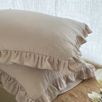 Ruffled Muslin Pillowcase Set